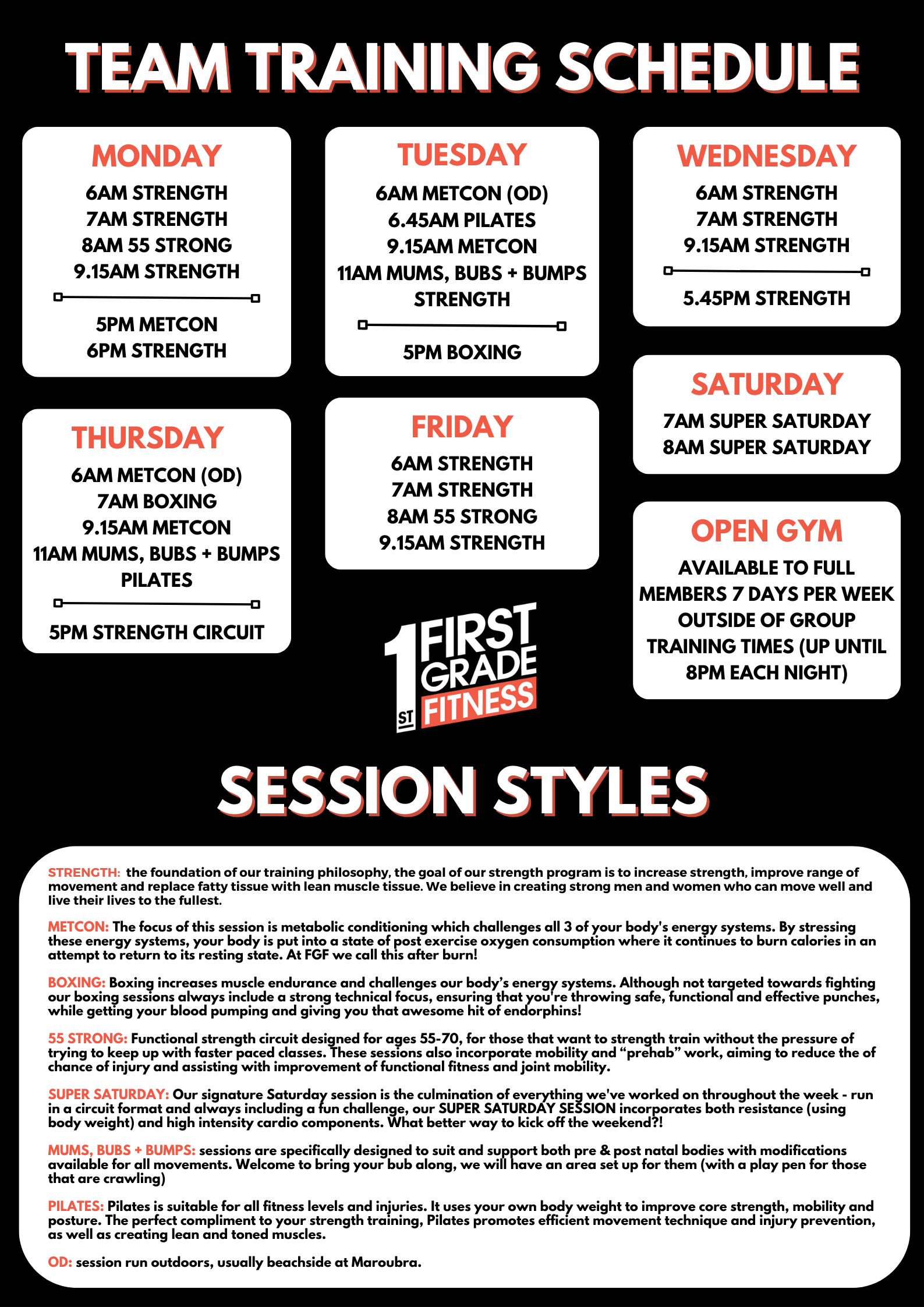 First Grade Fitness| Group & Personal Training Sydney
